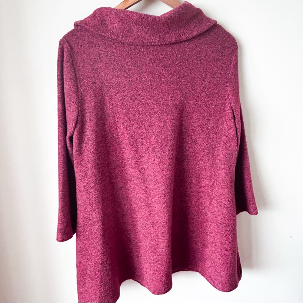 Ruby Rd. Cowl Neck Tunic Sweater Medium - image 3
